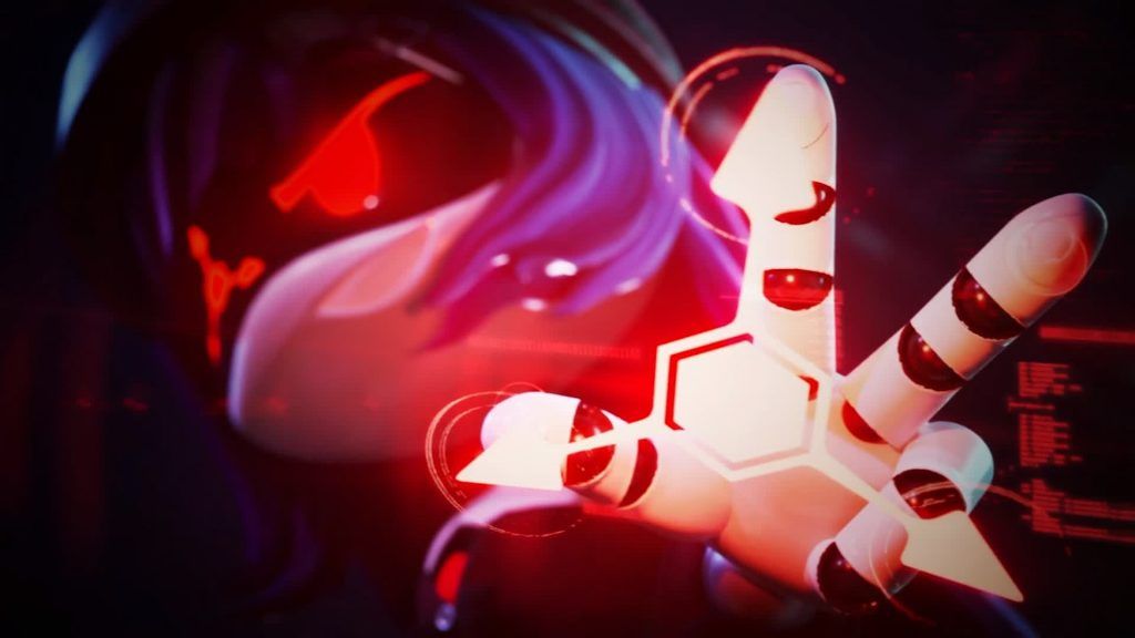 Doll проецирует красную энергию Absolute Solver с яростным выражением